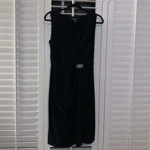Ralph Lauren Classic LBD Faux Wrap Dress 14